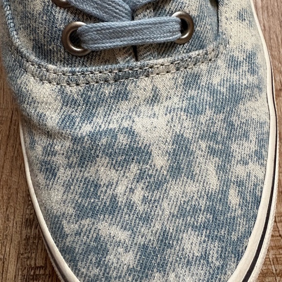 Vans Light Blue Acid Wash Sneakers - Picture 4 of 4